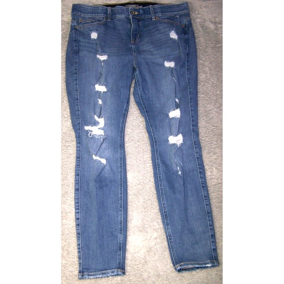 Torrid Jeans Women's Size 18 (37X28) Bombshell Comfort Waist Stretch Skinny Blue - Picture 1 of 16